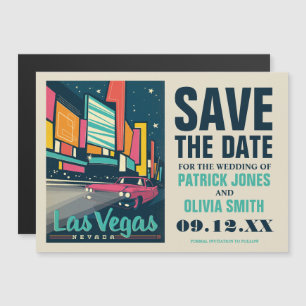Save the Date   Las Vegas, NV Magnetische Uitnodiging