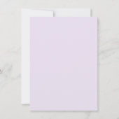 Save the date | Lavender Waterverf Peony Flower Kaart (Achterkant)