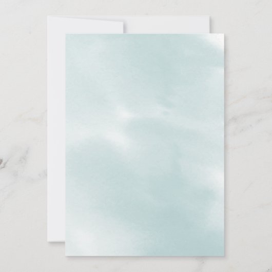 Save the date | Lila Waterverf Slag Kaart (Achterkant)