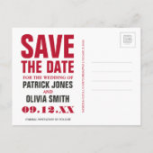 Save the date | Londen - Red Bus Aankondigingskaart (Achterkant)