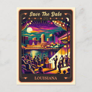 Save the date   Louisiana Invitation Briefkaart