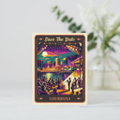 Save the date | Louisiana Invitation Briefkaart (Staand voorkant)