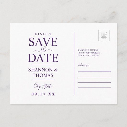 Save the date | Louisiana Uitnodiging Briefkaart (Achterkant)