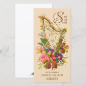 Save the date | Love Music Blossom | CC1236 Aankondiging (Voorkant / Achterkant)