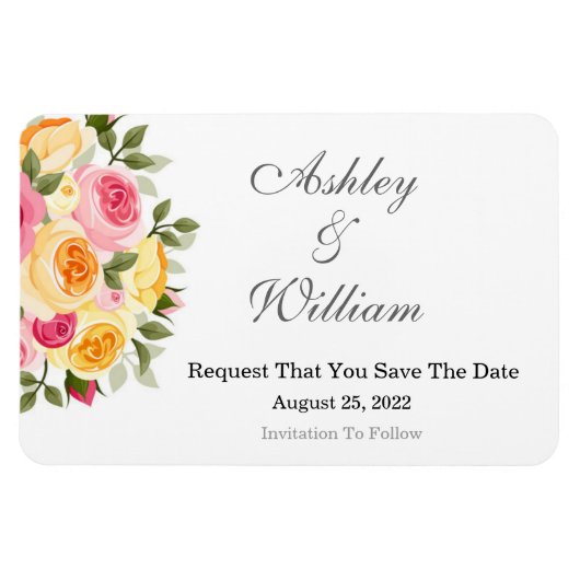 Save the date magneet (Horizontaal)