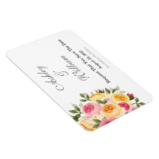 Save the date magneet (Rechterzijde)