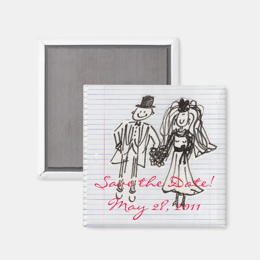 Save the date! magneet (Voorkant / Achterkant)