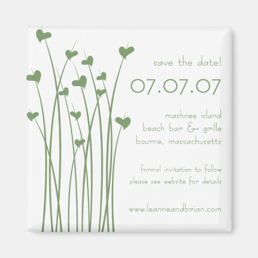 Save the date magneet (Voorkant)