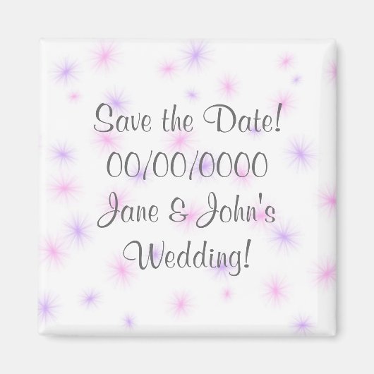 Save the date! magneet (Voorkant)