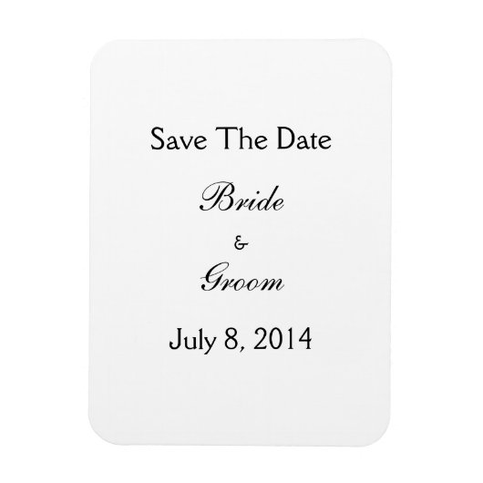 Save the date magneet (Verticaal)