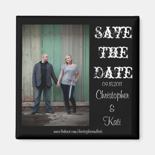 Save the date magneet (Voorkant)