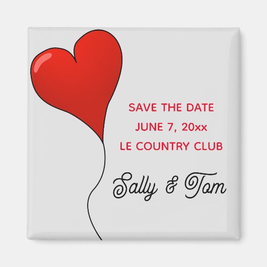 Save The Date-magneet Magneet (Voorkant)