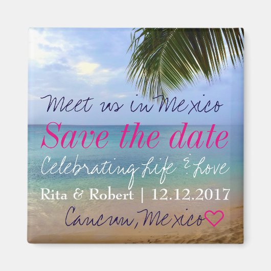 Save the date | Magneet | Voor verliefde koppels (Voorkant)