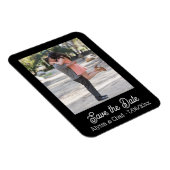 Save the date magnet personalized photo magneet (Rechterzijde)