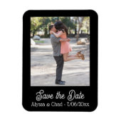 Save the date magnet personalized photo magneet (Verticaal)