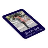Save the date magnet personalized photo magneet (Rechterzijde)