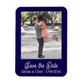 Save the date magnet personalized photo magneet (Verticaal)