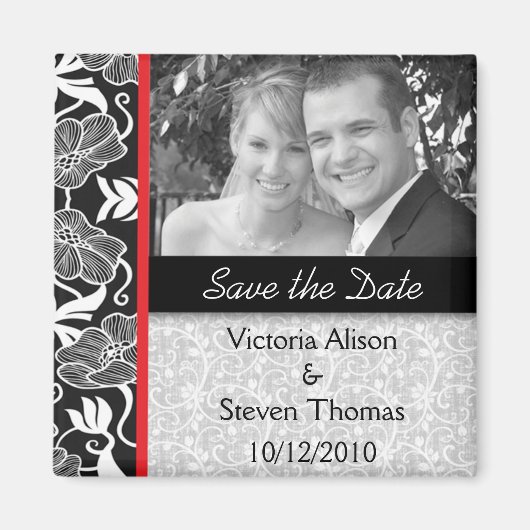 Save the Date Magnet - Romantisch Paar (Voorkant)