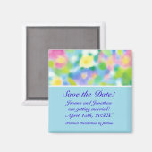 'Save the Date' Magnet, Spring Flowers Magneet (Voorkant / Achterkant)