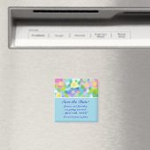 'Save the Date' Magnet, Spring Flowers Magneet (Insitu (Vaatwasser))