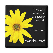  'Save the Date' Magnet, Sunflower