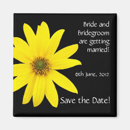  'Save the Date' Magnet, Sunflower Magneet