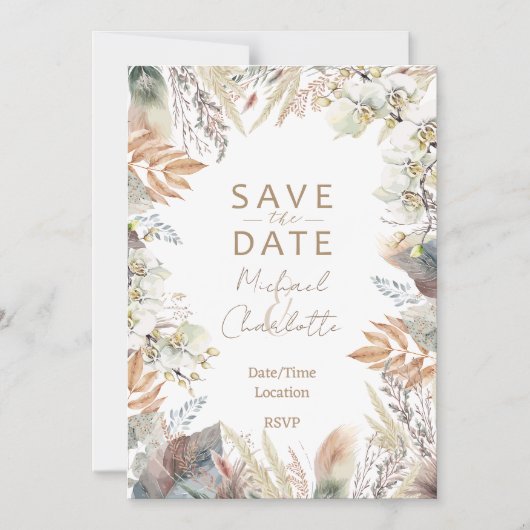 Save the date magnetische uitnodiging (Voorkant)