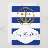 Save the Date maritime Hochzeitseinladung (Voorkant)