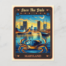Save the date | Maryland Invitation Briefkaart