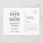 Save the date | Massachusetts Uitnodiging Briefkaart (Achterkant)