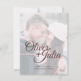 Save The Date *Matglas* Kaart