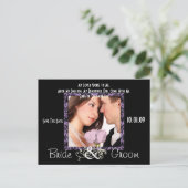 Save The Date met je foto Aankondigingskaart (Staand voorkant)