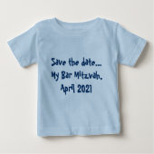 Save the date... Mijn Bar Mitzvah, april 2021 (Voorkant)