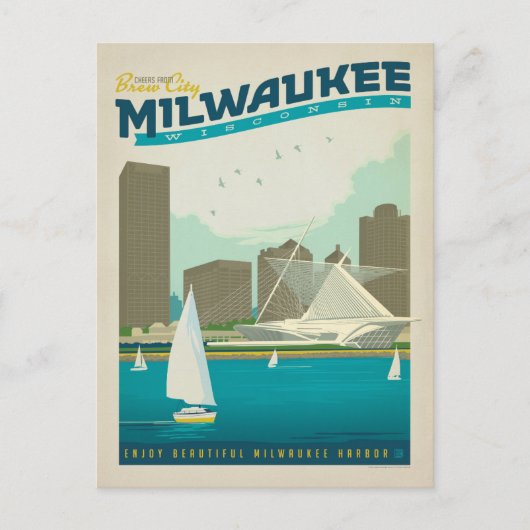 Save the date | Milwaukee, WI Aankondigingskaart (Voorkant)