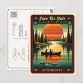 Save the date | Minnesota Invitation Briefkaart (Voorkant / Achterkant)