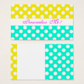 Save the Date Mint Pastels Modern Girly Bride Fun Visitekaartjes (Voorkant /achterkant)