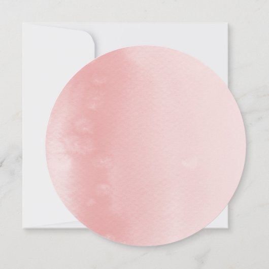 SAVE THE DATE modern boho blush roze waterverf Kaart (Achterkant)