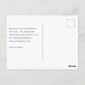 Save the date! Modern marmer 1 foto Briefkaart (Achterkant)