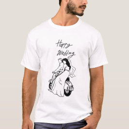 Save The Date Modern Minimaal Huwelijksontwerp T-shirt