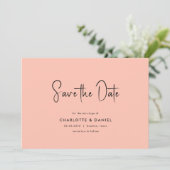 Save the date! Modern, Minimaal, Typografie, Kaart (Staand voorkant)