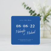 SAVE THE DATE modern minimal eenvoudig koninklijk  Kaart (Staand voorkant)