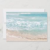 Save the date | Modern monogram Geometrisch strand (Achterkant)