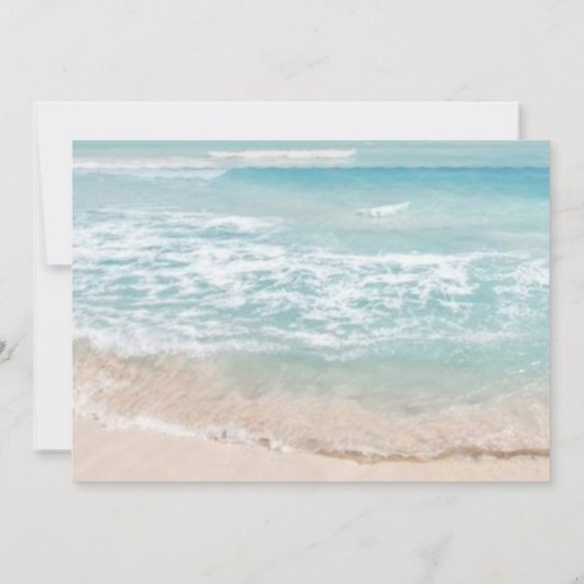 Save the date | Modern monogram Geometrisch strand (Achterkant)