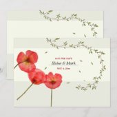 Save the Date Moderne Aankondiging (Voorkant / Achterkant)