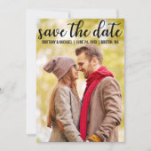 Save the date | Moderne bekendmaking Verloving (Voorkant)