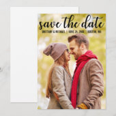 Save the date | Moderne bekendmaking Verloving (Voorkant / Achterkant)