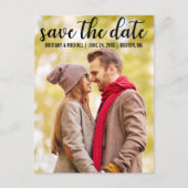 Save the date | Moderne bekendmaking Verloving Briefkaart (Voorkant)