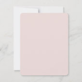 SAVE THE DATE moderne kalligrafie script blush roz (Achterkant)