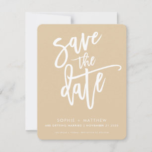 SAVE THE DATE moderne kalligrafie script salie tar
