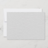 SAVE THE DATE moderne lente eenvoudige rand koel g Kaart (Achterkant)